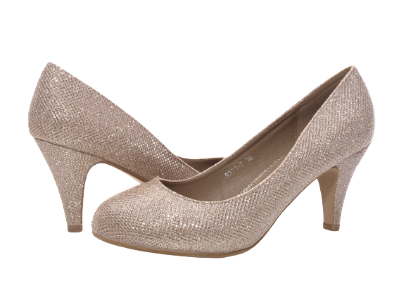 Women's High Heel Platform Pumps Evening Shoes Stilettos Gold # 9373