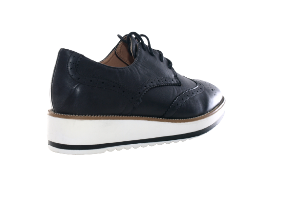 Damenschuhe Designer Schnürr Halbsschuhe Plateauschuhe Black # 6288