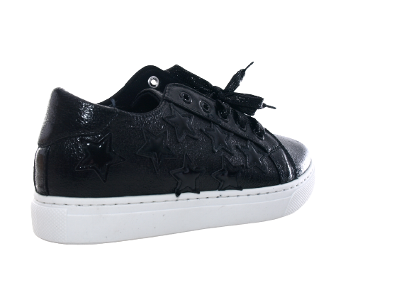 Baskets sneakers chaussures de running chaussures basses fitness plates décontractées femme noir # 6711
