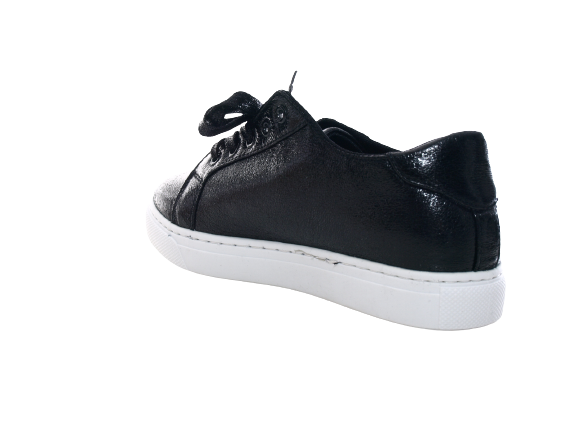 Baskets sneakers chaussures de running chaussures basses fitness plates décontractées femme noir # 6711