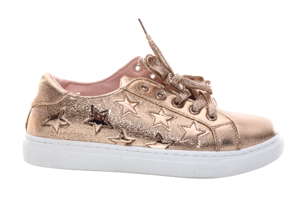 Damen Sneaker Turnschuhe Laufschuhe Halbschuhe Fitness Flach Freizeit Schuhe Gold # 6711