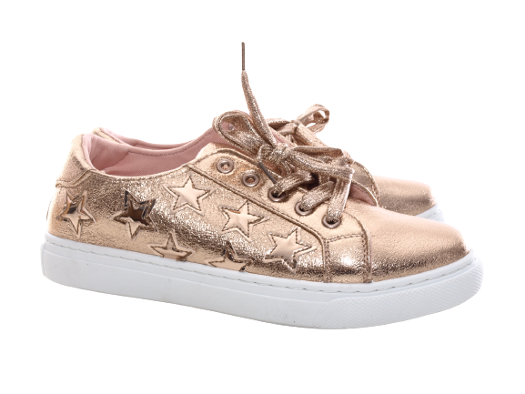 Damen Sneaker Turnschuhe Laufschuhe Halbschuhe Fitness Flach Freizeit Schuhe Gold # 6711
