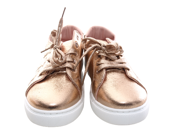 Damen Sneaker Turnschuhe Laufschuhe Halbschuhe Fitness Flach Freizeit Schuhe Gold # 6711