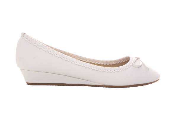 Women's Wedge Ballerina Loafers Moccasins Slip-On Flats Casual White # 1049