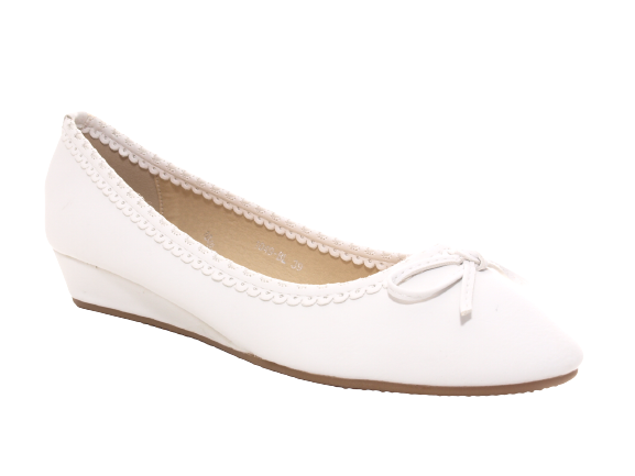 Women's Wedge Ballerina Loafers Moccasins Slip-On Flats Casual White # 1049