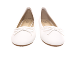 Damen Slipper Keilabsatz Ballerina Loafer Mokassins Slip On Flats Freizeit White # 1049
