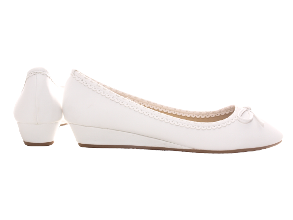Women's Wedge Ballerina Loafers Moccasins Slip-On Flats Casual White # 1049