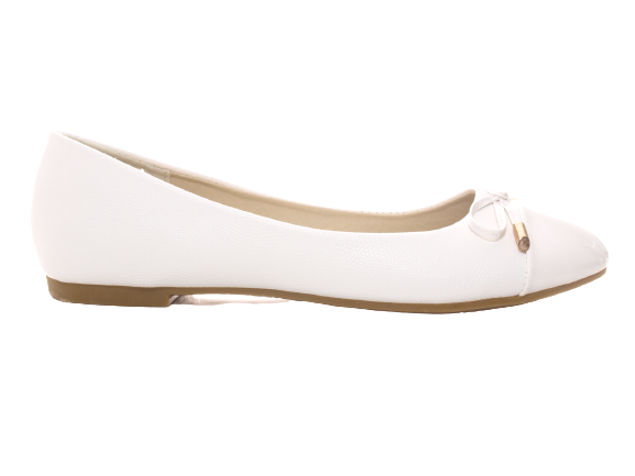 Women's Slip-On Loafers Ballerina Moccasins Flats Casual White # 10105
