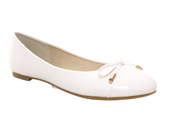 Women's Slip-On Loafers Ballerina Moccasins Flats Casual White # 10105