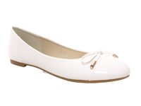 Damen Slipper Halbschuhe Ballerina Loafer Mokassins Slip On Flats Freizeit White # 10105