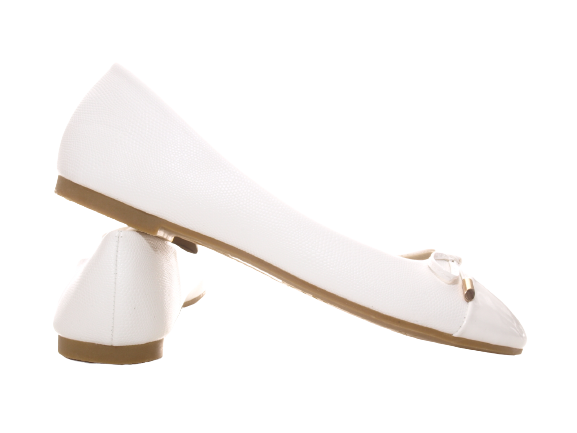 Women's Slip-On Loafers Ballerina Moccasins Flats Casual White # 10105