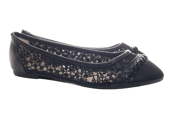 Chaussures basses pour femmes, ballerines, mocassins, chaussures à enfiler, plates, loisirs, noir # 251