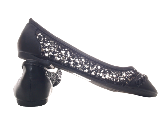 Chaussures basses pour femmes, ballerines, mocassins, chaussures à enfiler, plates, loisirs, noir # 251