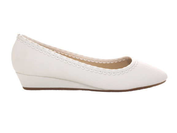 Ballerines compensées pour femmes, mocassins, chaussures à enfiler, chaussures plates, décontractées, blanc # 1048