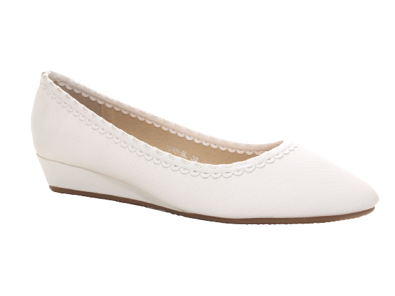 Ballerines compensées pour femmes, mocassins, chaussures à enfiler, chaussures plates, décontractées, blanc # 1048