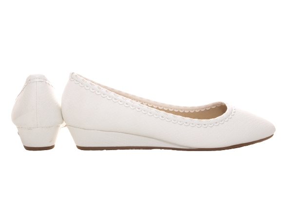 Ballerines compensées pour femmes, mocassins, chaussures à enfiler, chaussures plates, décontractées, blanc # 1048
