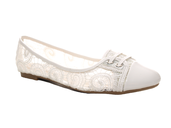 Women's Slip-On Loafers Ballerina Moccasins Slip-On Flats Casual White # 006-9