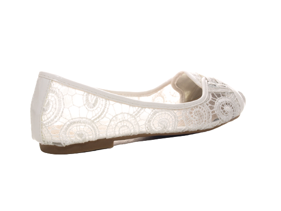 Women's Slip-On Loafers Ballerina Moccasins Slip-On Flats Casual White # 006-9
