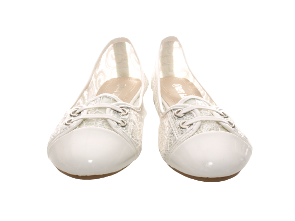 Women's Slip-On Loafers Ballerina Moccasins Slip-On Flats Casual White # 006-9