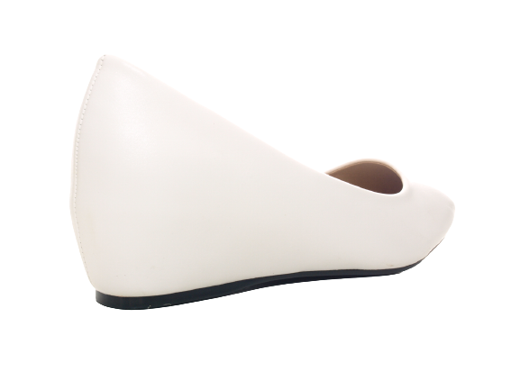 Women's Wedge Ballerina Loafers Moccasins Slip-On Flats Casual White # 2