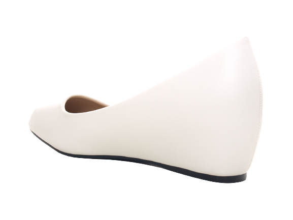 Women's Wedge Ballerina Loafers Moccasins Slip-On Flats Casual White # 2