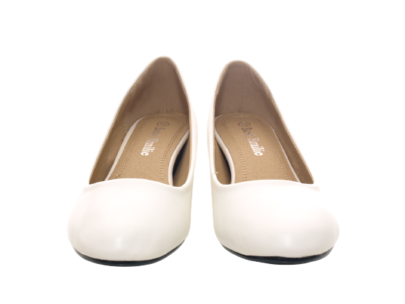 Women's Wedge Ballerina Loafers Moccasins Slip-On Flats Casual White # 2