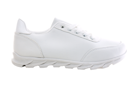 Women's sneakers trainers running shoes low shoes fitness flat casual shoes white # 018