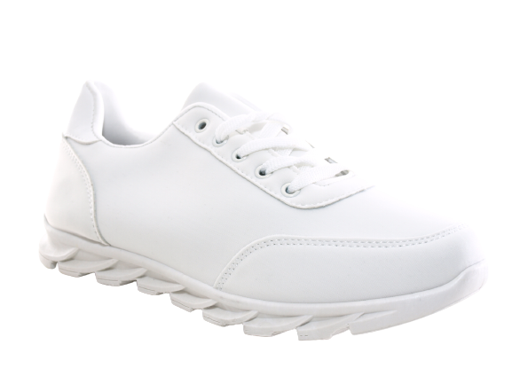 Women's sneakers trainers running shoes low shoes fitness flat casual shoes white # 018
