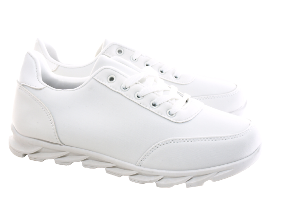 Women's sneakers trainers running shoes low shoes fitness flat casual shoes white # 018