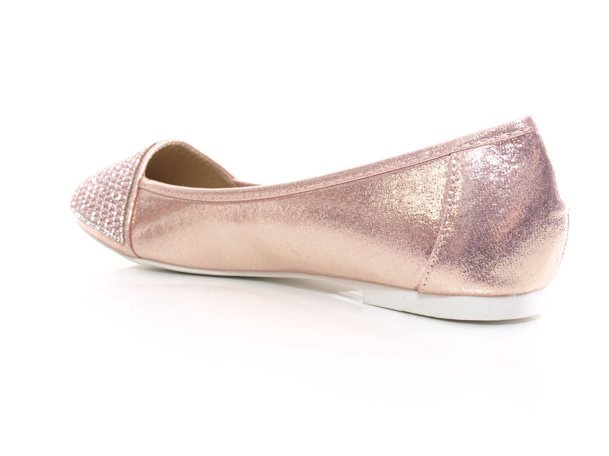 Ballerines à talons compensés pour femmes, mocassins à enfiler, chaussures plates décontractées, rose # 1