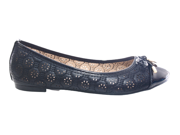 Mocassins ballerines chaussures basses à enfiler pour femmes, décontractées, noir # 25