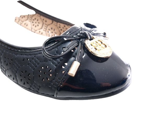 Mocassins ballerines chaussures basses à enfiler pour femmes, décontractées, noir # 25