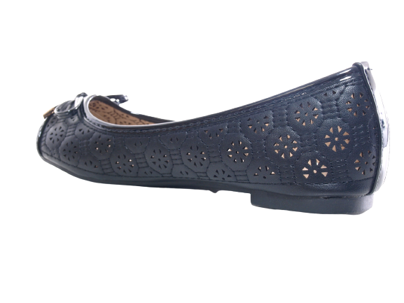 Mocassins ballerines chaussures basses à enfiler pour femmes, décontractées, noir # 25