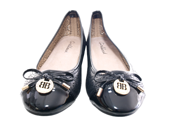 Mocassins ballerines chaussures basses à enfiler pour femmes, décontractées, noir # 25