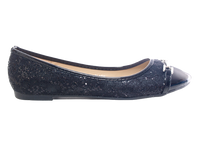 Damen Slipper Halbschuhe Ballerina Loafer Mokassins Slip On Flats Freizeit Black # 3