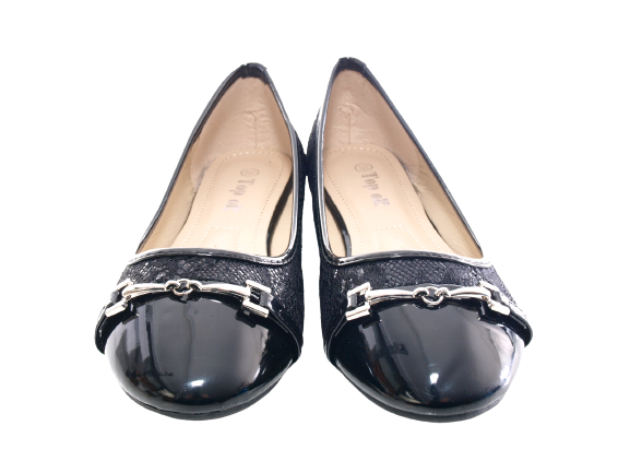 Women's Loafers Low Shoes Ballerinas Loafers Moccasins Slip-On Flats Leisure Black # 3