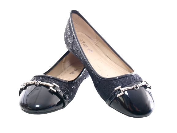 Women's Loafers Low Shoes Ballerinas Loafers Moccasins Slip-On Flats Leisure Black # 3