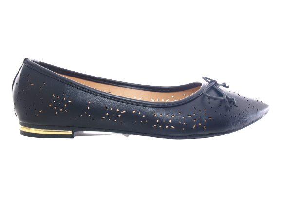 Women's Loafers Low Shoes Ballerinas Moccasins Slip-On Flats Casual Black # 138-11
