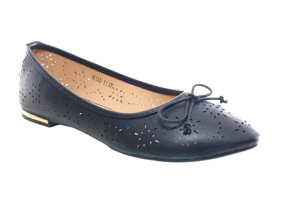 Women's Loafers Low Shoes Ballerinas Moccasins Slip-On Flats Casual Black # 138-11