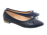 Damen Slipper Halbschuhe Ballerina Loafer Mokassins Slip On Flats Freizeit Black # 138-11