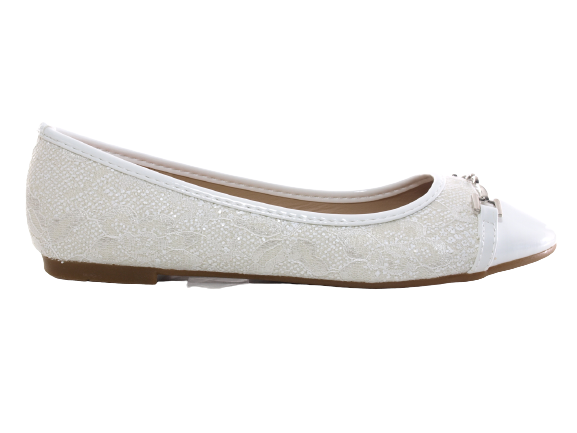 Women's Loafers Slip-Ons Ballerinas Moccasins Slip-On Flats Casual White # 3