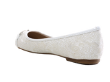 Damen Slipper Halbschuhe Ballerina Loafer Mokassins Slip On Flats Freizeit White # 3