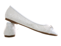 Damen Slipper Halbschuhe Ballerina Loafer Mokassins Slip On Flats Freizeit White # 3