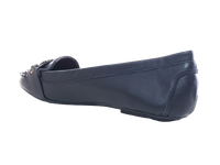 Damen Slipper Halbschuhe Ballerina Loafer Mokassins Slip On Flats Freizeit Black # 012
