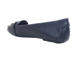 Damen Slipper Halbschuhe Ballerina Loafer Mokassins Slip On Flats Freizeit Black # 012