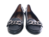 Damen Slipper Halbschuhe Ballerina Loafer Mokassins Slip On Flats Freizeit Black # 012