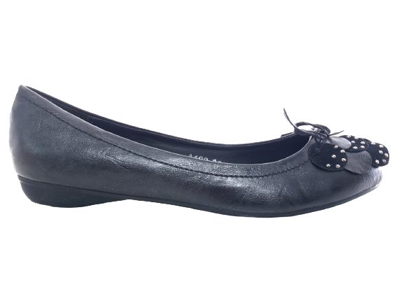 Chaussures femme ballerines mocassins slip-on plates décontractées noir # 102