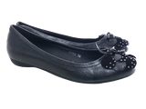 Damen Slipper Halbschuhe Ballerina Loafer Mokassins Slip On Flats Freizeit Black # 102