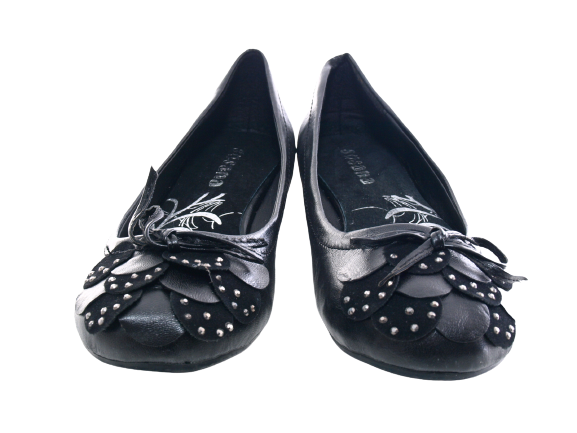 Chaussures femme ballerines mocassins slip-on plates décontractées noir # 102