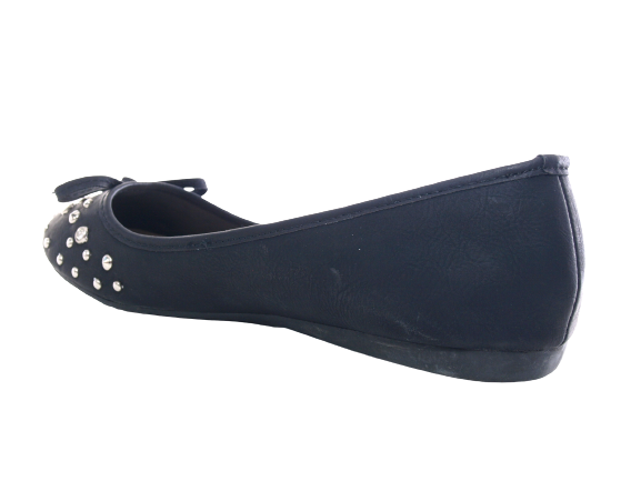Chaussures femme ballerines mocassins slip-on plates décontractées noir # 9954